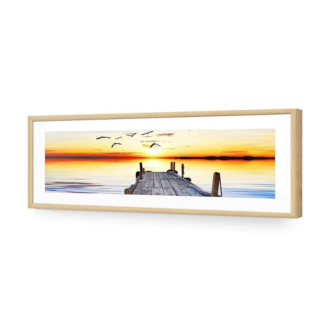 Abandoned Jetty (long) Abandoned Jetty (long) -WALL ART DESGIN SALE abandoned jetty long acrylic glass with border oak frame 90x30cm 582277