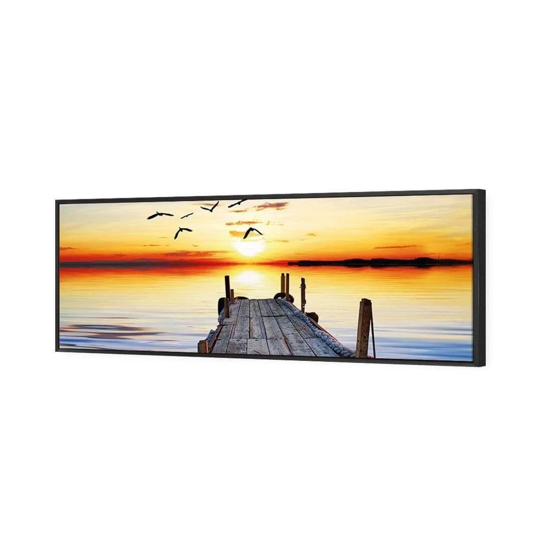 Abandoned Jetty (long) Abandoned Jetty (long) -WALL ART DESGIN SALE abandoned jetty long canvas black floating frame 60x20cm 559076