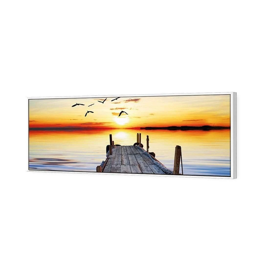 Abandoned Jetty (long) Abandoned Jetty (long) -WALL ART DESGIN SALE abandoned jetty long canvas white floating frame 60x20cm 469578