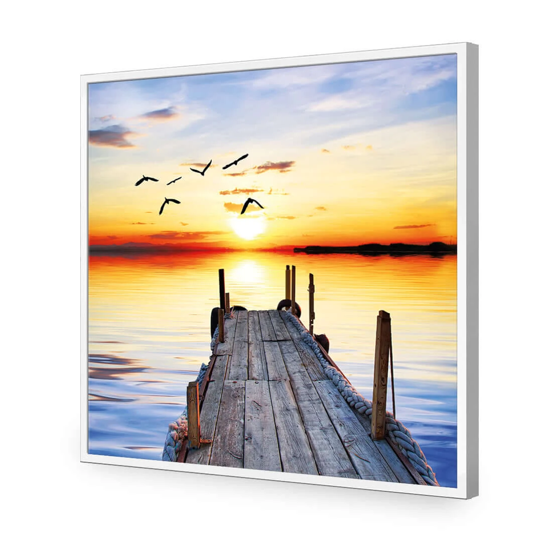 Abandoned Jetty (square) Abandoned Jetty (square) -WALL ART DESGIN SALE abandoned jetty square acrylic glass no border white frame 37x37cm 288088