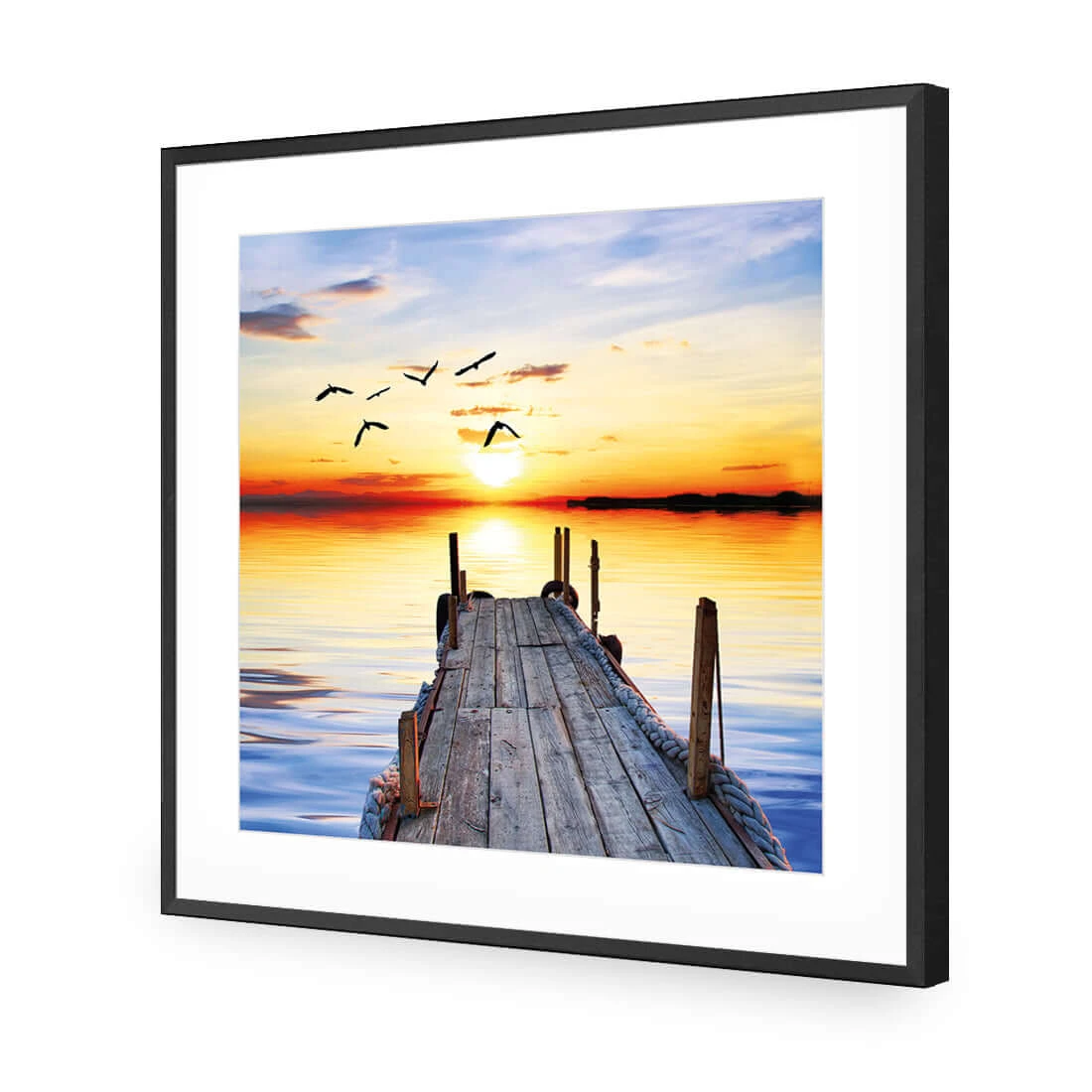 Abandoned Jetty (square) Abandoned Jetty (square) -WALL ART DESGIN SALE abandoned jetty square acrylic glass with border black frame 37x37cm 709694