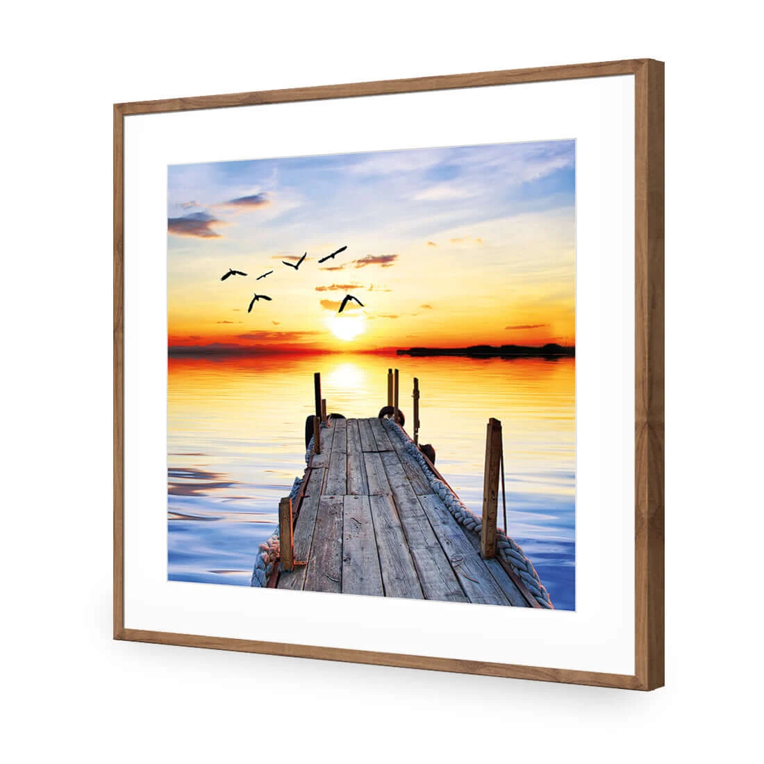 Abandoned Jetty (square) Abandoned Jetty (square) -WALL ART DESGIN SALE abandoned jetty square acrylic glass with border natural frame 37x37cm 489252
