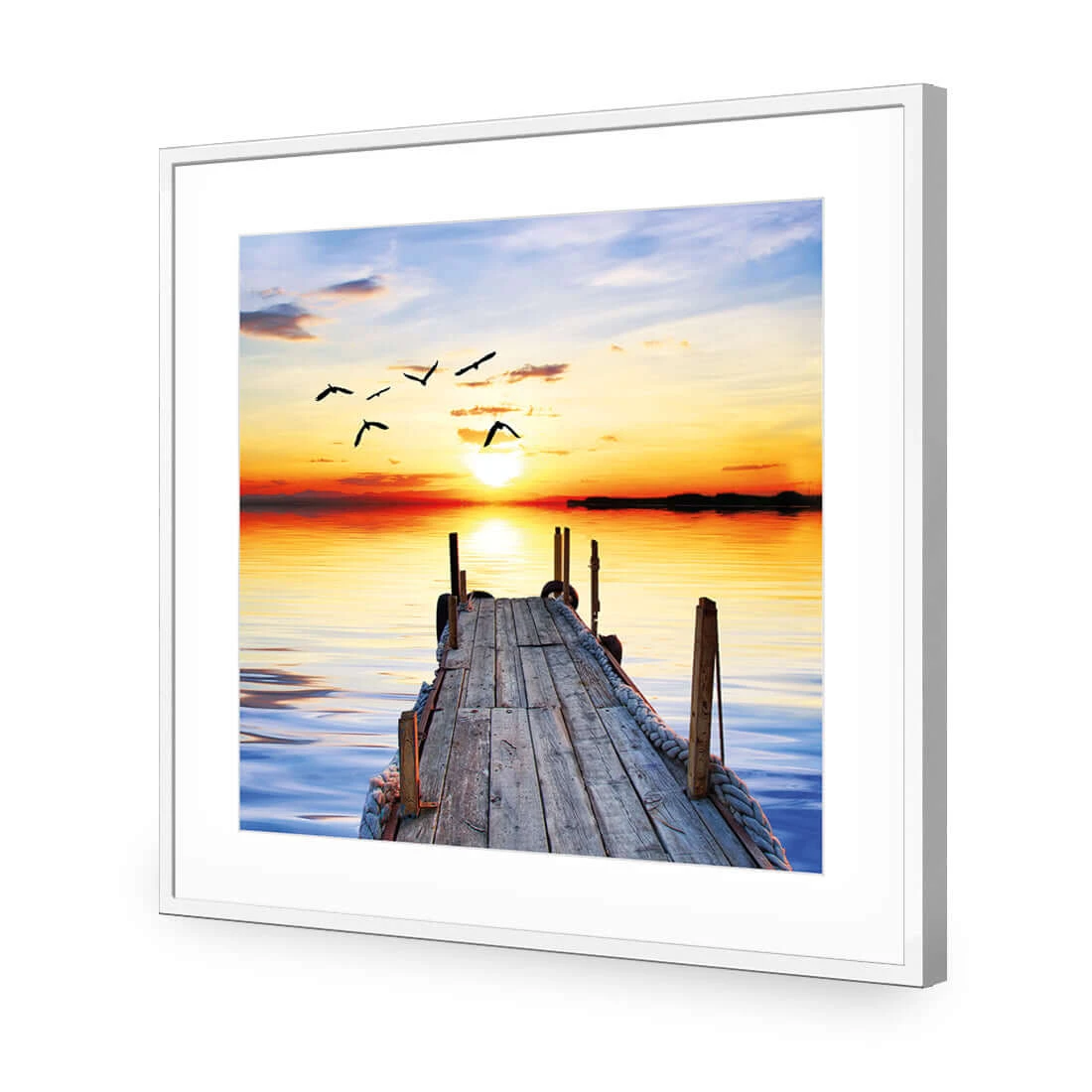 Abandoned Jetty (square) Abandoned Jetty (square) -WALL ART DESGIN SALE abandoned jetty square acrylic glass with border white frame 37x37cm 635150