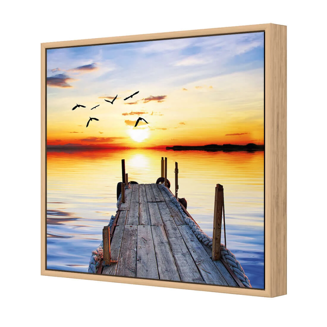 Abandoned Jetty (square) Abandoned Jetty (square) -WALL ART DESGIN SALE abandoned jetty square canvas oak floating frame 37x37cm 914737