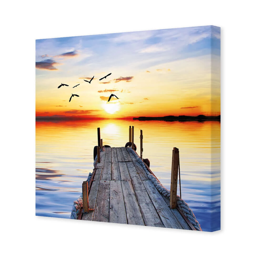 Abandoned Jetty (square) Abandoned Jetty (square) -WALL ART DESGIN SALE abandoned jetty square canvas stretched canvas 37x37cm 316722