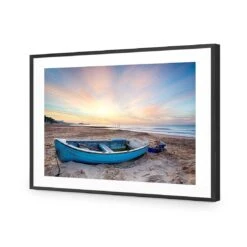 Abandoned Row Boat Acrylic Print Art 4 Abandoned Row Boat Acrylic Print Art -WALL ART DESGIN SALE abandoned row boat acrylic glass art with border black frame 45x30cm 537769