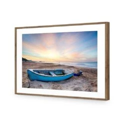 Abandoned Row Boat Acrylic Print Art 6 Abandoned Row Boat Acrylic Print Art -WALL ART DESGIN SALE abandoned row boat acrylic glass art with border natural frame 45x30cm 410610