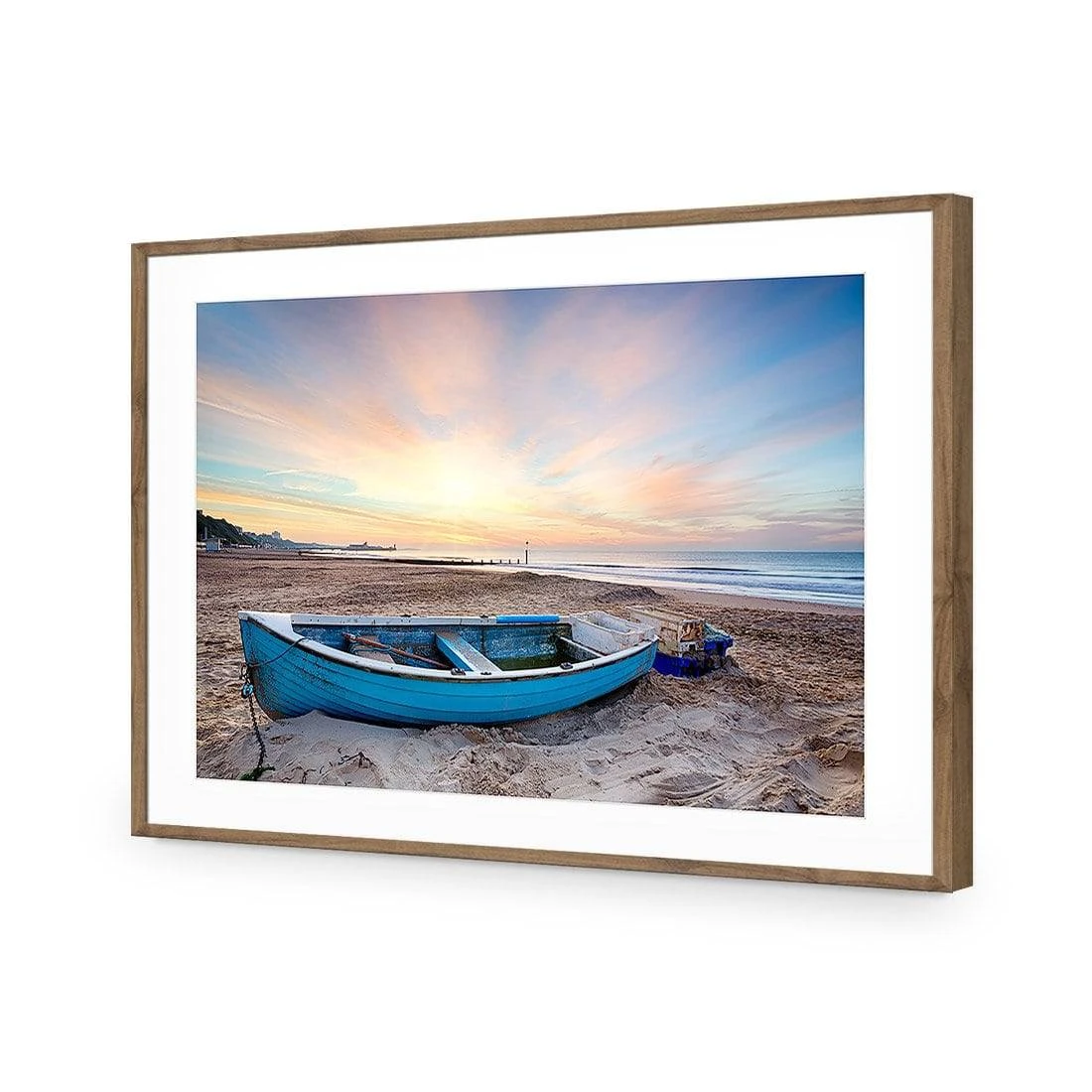 Abandoned Row Boat Acrylic Print Art Abandoned Row Boat Acrylic Print Art -WALL ART DESGIN SALE abandoned row boat acrylic glass art with border natural frame 45x30cm 410610