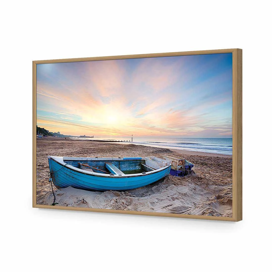 Abandoned Row Boat Acrylic Print Art Abandoned Row Boat Acrylic Print Art -WALL ART DESGIN SALE abandoned row boat acrylic glass art without border oak frame 45x30cm 823238