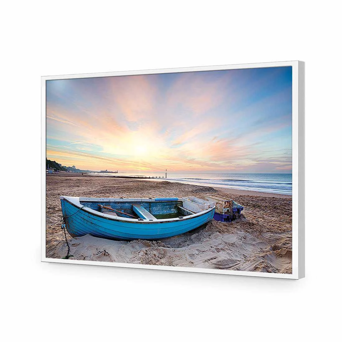 Abandoned Row Boat Acrylic Print Art Abandoned Row Boat Acrylic Print Art -WALL ART DESGIN SALE abandoned row boat acrylic glass art without border white frame 45x30cm 195478