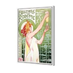 Absinthe Robette -WALL ART DESGIN SALE absinthe robette canvas white floating frame 45x30cm 312885