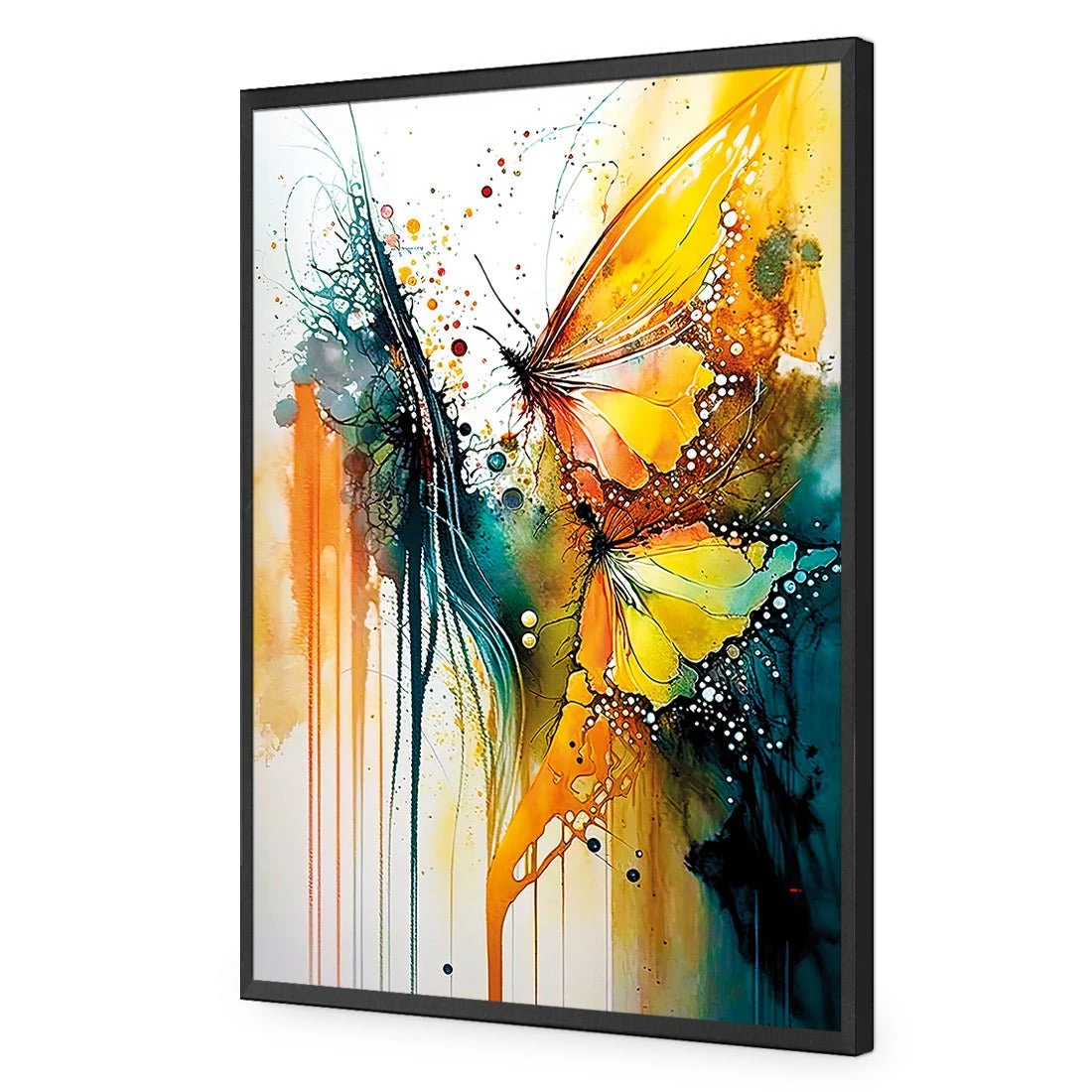 Abstract Butterflies Abstract Butterflies -WALL ART DESGIN SALE abstract butterflies acrylic glass no border black frame 45x30cm 436712