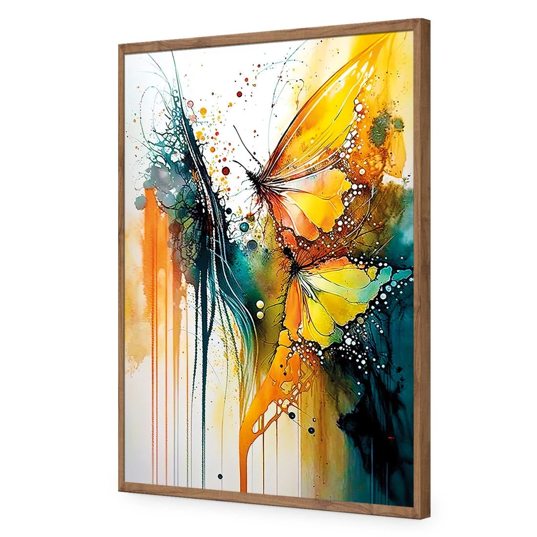Abstract Butterflies Abstract Butterflies -WALL ART DESGIN SALE abstract butterflies acrylic glass no border natural frame 45x30cm 227714