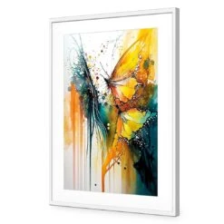 Abstract Butterflies 11 Abstract Butterflies -WALL ART DESGIN SALE abstract butterflies acrylic glass with border white frame 45x30cm 955025