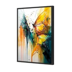 Abstract Butterflies 4 Abstract Butterflies -WALL ART DESGIN SALE abstract butterflies canvas black frame 45x30cm 503705