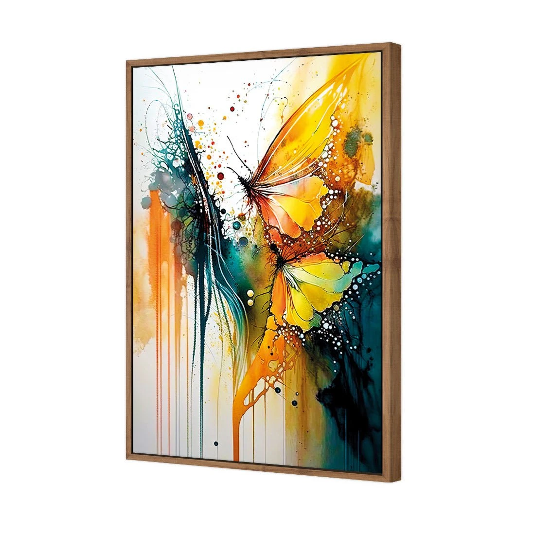 Abstract Butterflies Abstract Butterflies -WALL ART DESGIN SALE abstract butterflies canvas natural frame 45x30cm 610569