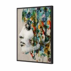 Abstract Hair Canvas Art -WALL ART DESGIN SALE abstract hair canvas art 45x30cm black frame 648212