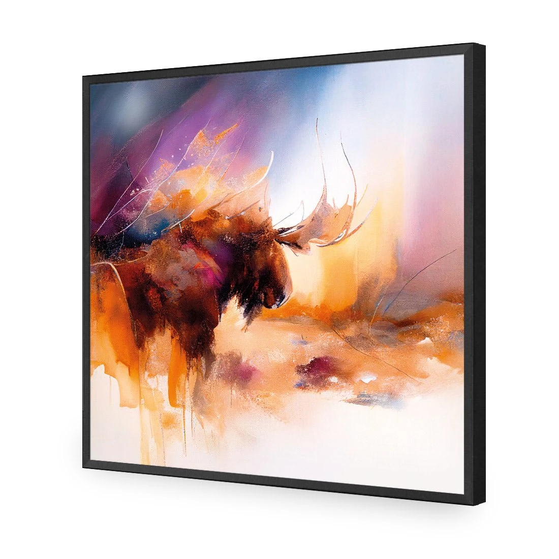 Abstract Moose I Abstract Moose I -WALL ART DESGIN SALE abstract moose i acrylic glass no border black frame 37x37cm 899053