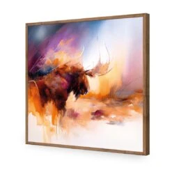 Abstract Moose I 18 Abstract Moose I -WALL ART DESGIN SALE abstract moose i acrylic glass no border natural frame 37x37cm 141555