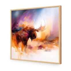 Abstract Moose I 17 Abstract Moose I -WALL ART DESGIN SALE abstract moose i acrylic glass no border oak frame 37x37cm 794906