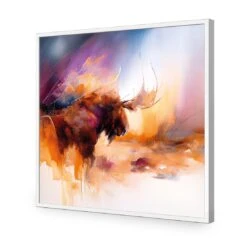 Abstract Moose I 16 Abstract Moose I -WALL ART DESGIN SALE abstract moose i acrylic glass no border white frame 37x37cm 781610