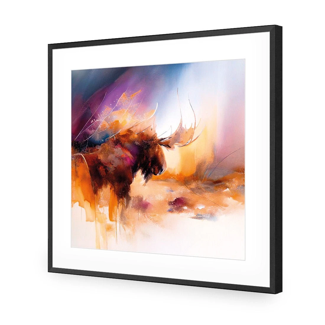 Abstract Moose I Abstract Moose I -WALL ART DESGIN SALE abstract moose i acrylic glass with border black frame 37x37cm 684055