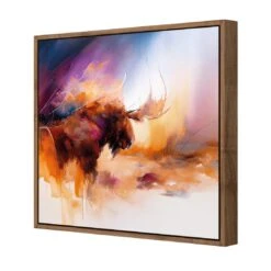 Abstract Moose I 7 Abstract Moose I -WALL ART DESGIN SALE abstract moose i canvas natural floating frame 37x37cm 733571