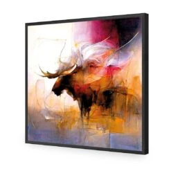 Abstract Moose II 15 Abstract Moose II -WALL ART DESGIN SALE abstract moose ii acrylic glass no border black frame 37x37cm 436445
