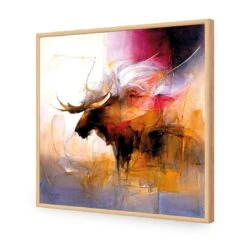 Abstract Moose II 17 Abstract Moose II -WALL ART DESGIN SALE abstract moose ii acrylic glass no border oak frame 37x37cm 756924