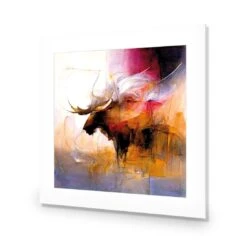 Abstract Moose II 9 Abstract Moose II -WALL ART DESGIN SALE abstract moose ii acrylic glass with border no frame 37x37cm 974018