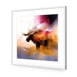 Abstract Moose II 11 Abstract Moose II -WALL ART DESGIN SALE abstract moose ii acrylic glass with border white frame 37x37cm 902669