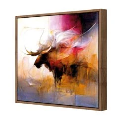 Abstract Moose II 7 Abstract Moose II -WALL ART DESGIN SALE abstract moose ii canvas natural floating frame 37x37cm 735809
