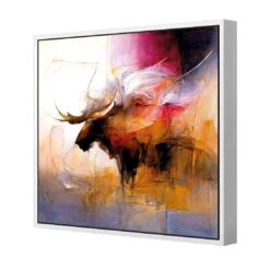 Abstract Moose II 5 Abstract Moose II -WALL ART DESGIN SALE abstract moose ii canvas white floating frame 37x37cm 886306
