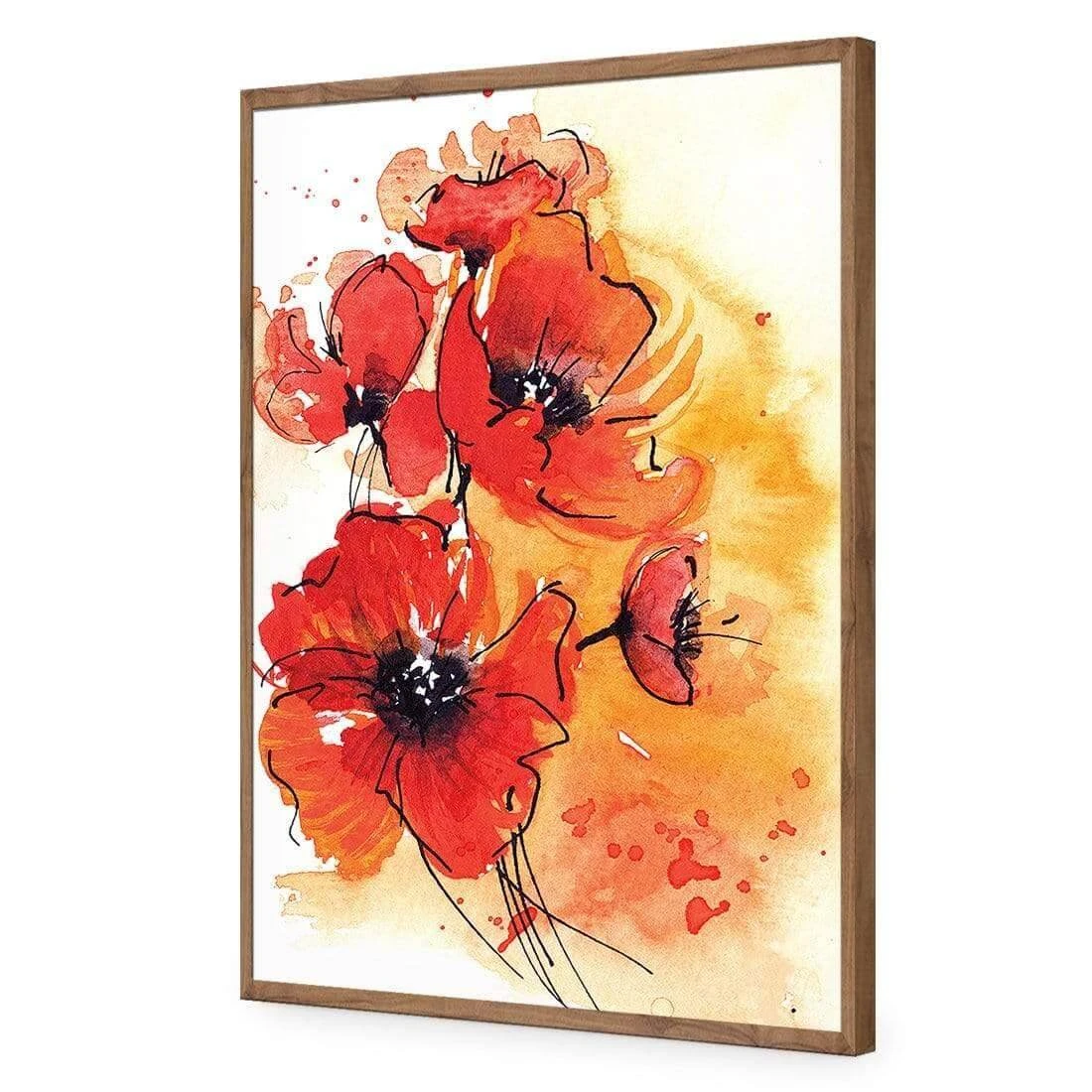 Abstract Poppies Abstract Poppies -WALL ART DESGIN SALE abstract poppies acrylic glass no border natural frame 45x30cm 236648