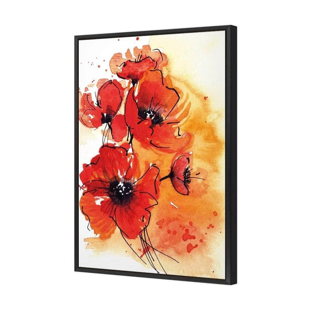 Abstract Poppies Abstract Poppies -WALL ART DESGIN SALE abstract poppies canvas black floating frame 45x30cm 497470