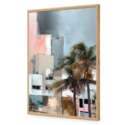 Abstract Skyline I 17 Abstract Skyline I -WALL ART DESGIN SALE abstract skyline i acrylic glass no border oak frame 45x30cm 999679