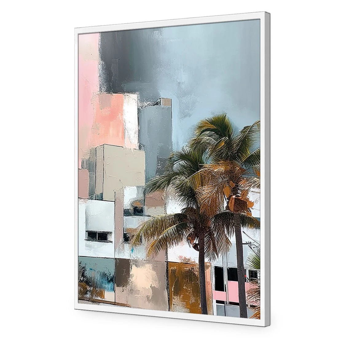 Abstract Skyline I Abstract Skyline I -WALL ART DESGIN SALE abstract skyline i acrylic glass no border white frame 45x30cm 109660