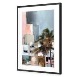 Abstract Skyline I 10 Abstract Skyline I -WALL ART DESGIN SALE abstract skyline i acrylic glass with border black frame 45x30cm 389784