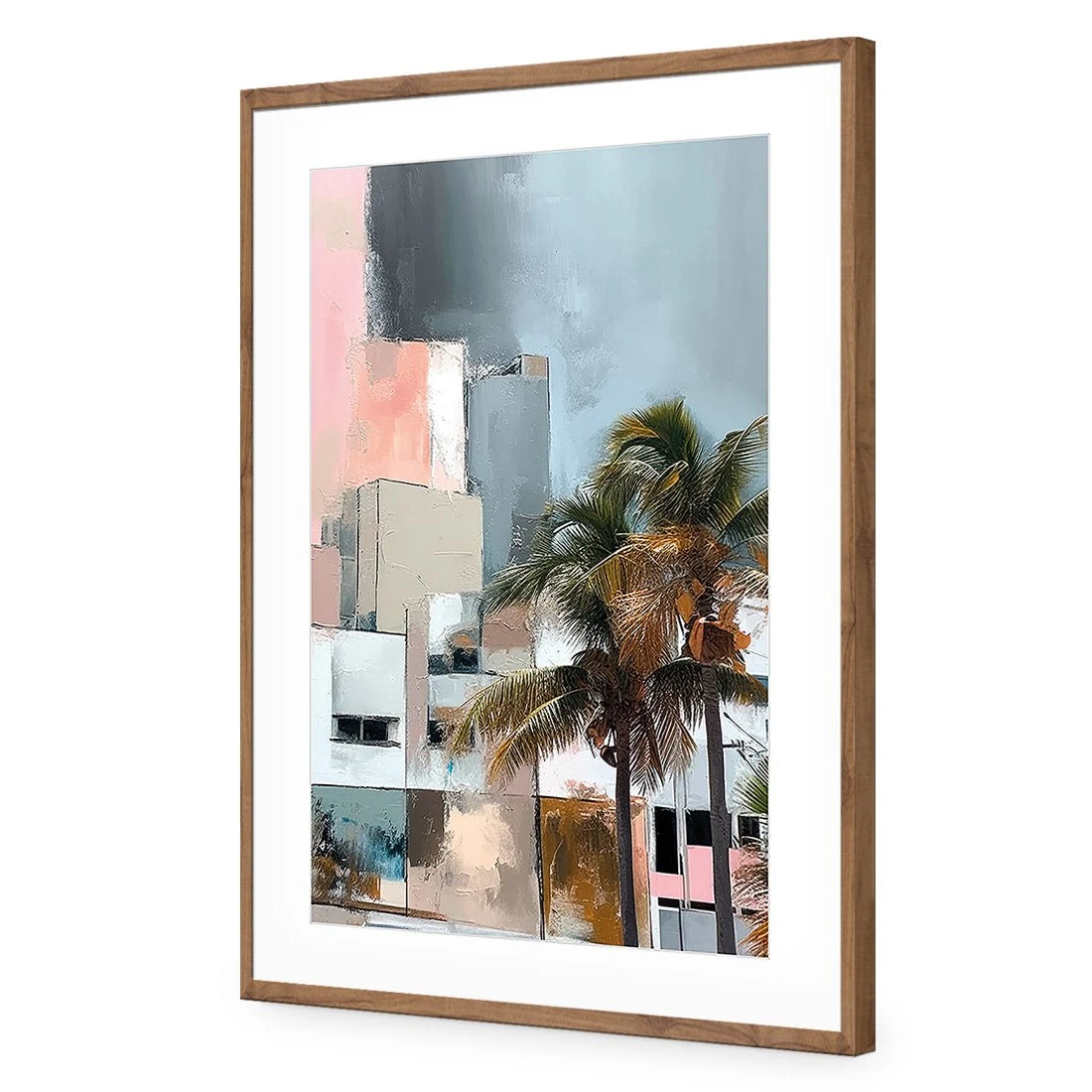 Abstract Skyline I Abstract Skyline I -WALL ART DESGIN SALE abstract skyline i acrylic glass with border natural frame 45x30cm 244658