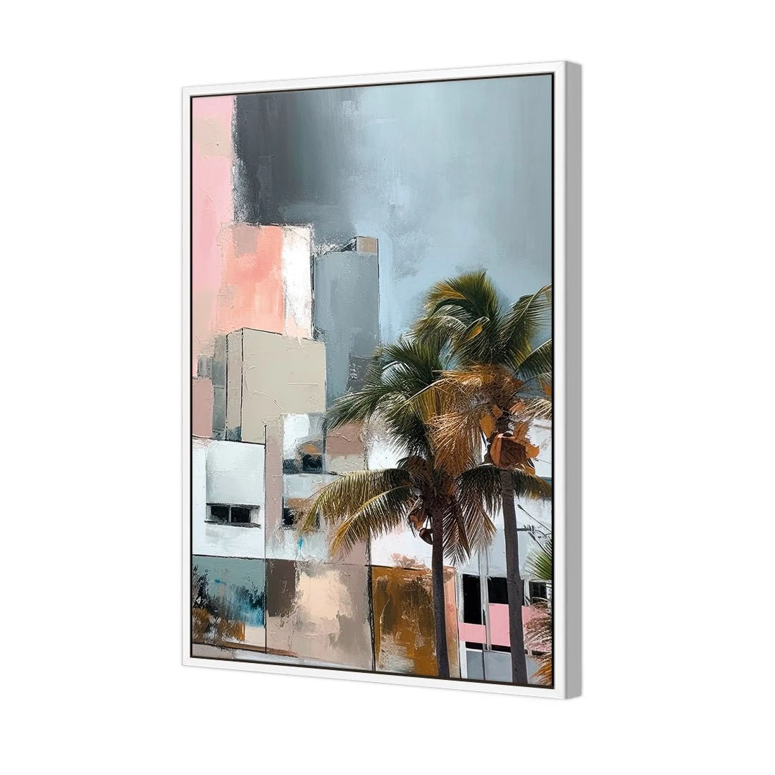 Abstract Skyline I Abstract Skyline I -WALL ART DESGIN SALE abstract skyline i canvas white frame 45x30cm 442139