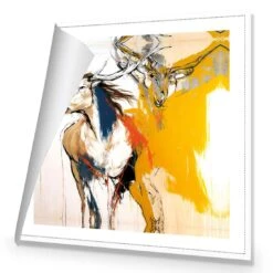 Abstract Stag 8 Abstract Stag -WALL ART DESGIN SALE abstract stag canvas rolled canvas 37x37cm 573466