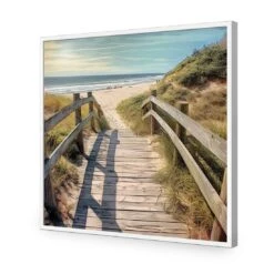 Across The Dunes -WALL ART DESGIN SALE across the dunes acrylic glass no border white frame 37x37cm 177471