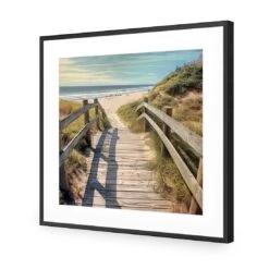 Across The Dunes -WALL ART DESGIN SALE across the dunes acrylic glass with border black frame 37x37cm 600834