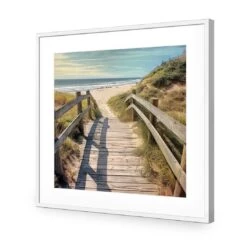 Across The Dunes -WALL ART DESGIN SALE across the dunes acrylic glass with border white frame 37x37cm 317576