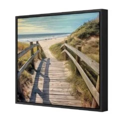 Across The Dunes -WALL ART DESGIN SALE across the dunes canvas black floating frame 37x37cm 193846