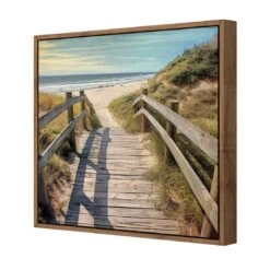 Across The Dunes -WALL ART DESGIN SALE across the dunes canvas natural floating frame 37x37cm 528253
