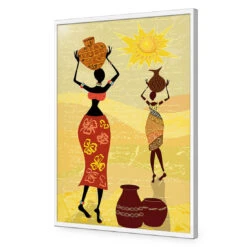 African Dawn -WALL ART DESGIN SALE african dawn acrylic glass no border white frame 45x30cm 837862