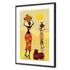 African Dawn -WALL ART DESGIN SALE african dawn acrylic glass with border black frame 45x30cm 530979