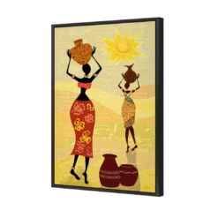 African Dawn -WALL ART DESGIN SALE african dawn canvas black floating frame 45x30cm 473765