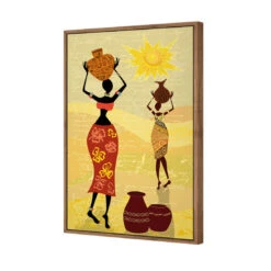 African Dawn -WALL ART DESGIN SALE african dawn canvas natural floating frame 45x30cm 818993